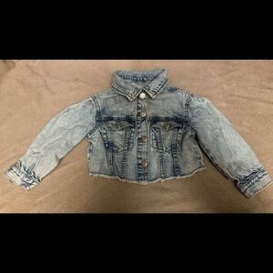 GAP Kids Light Blue Denim Crop Jacket